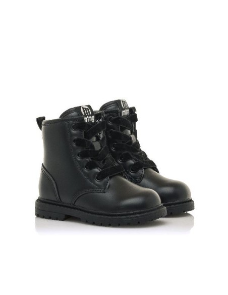 MUSTANG KIDS BOTIN TIPO MILITAR CORDON Y CREMALLERA M. 47713