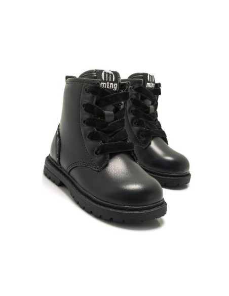 MUSTANG KIDS BOTIN TIPO MILITAR CORDON Y CREMALLERA M. 47713