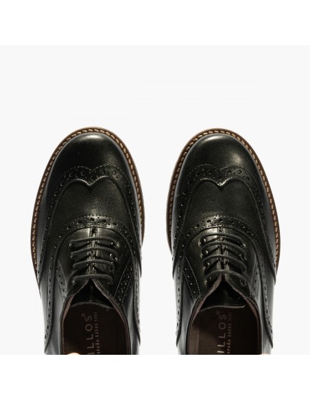 PITILLOS OXFOR CORDON EN PIEL M. 5372