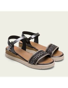 PORRONET SANDALIA CUÑA CON TIRAS PIEL M. 3148