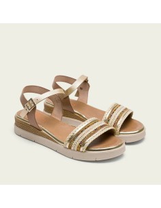 PORRONET SANDALIA CUÑA CON TIRAS PIEL M. 3148