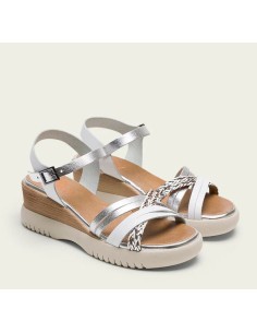 PORRONET SANDALIA CUÑA CON TIRAS PIEL M. 3156