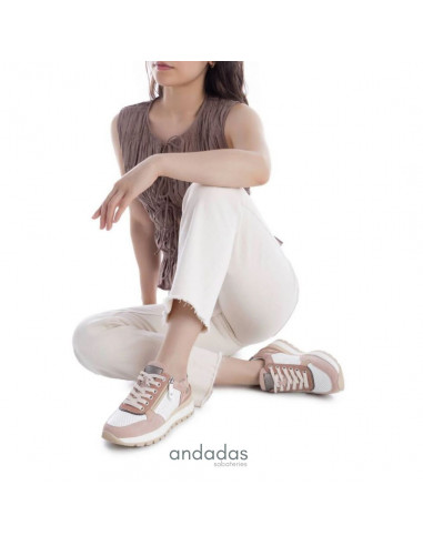 REFRESH SNEAKER CON CORDON Y CREMALLERA M. 172789