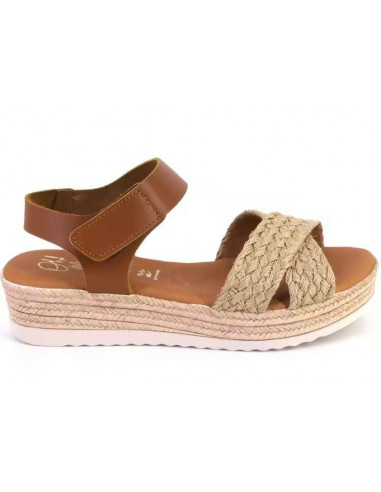 SANDALS SANDALIA CUÑA MEDIA EN PIEL M. 5965